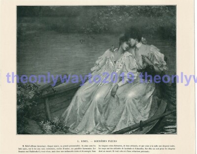 Derniers Fleurs, L Ridel, Book Illustration (Print), c1903