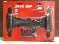 Ace 14365 Ornamental Gate T Hinges Self Closing 7 Black Pkg. Of 2 Free Ship Ace 14365 Ornamental Gate T Hinges Self Closing 7 Black Pkg. Of 2 Free Ship