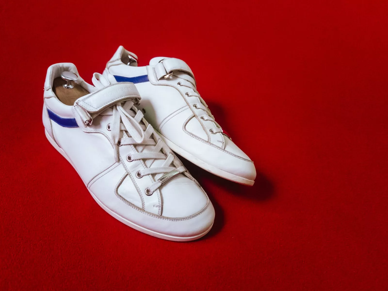 Baskets basses DIOR Homme en cuir blanc US 11 / EU 45,5 / UK 10,5 bleu