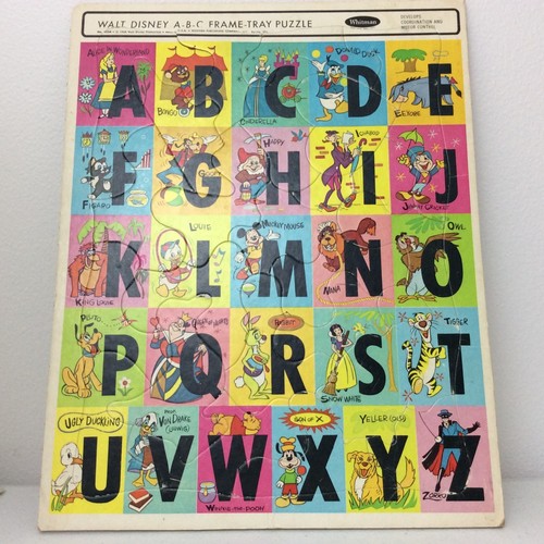 Vintage 1968 Walt Disney Productions Whitman Abc Puzzle Complete Ebay Vintage 1968 Walt Disney Productions Whitman Abc Puzzle Complete Ebay
