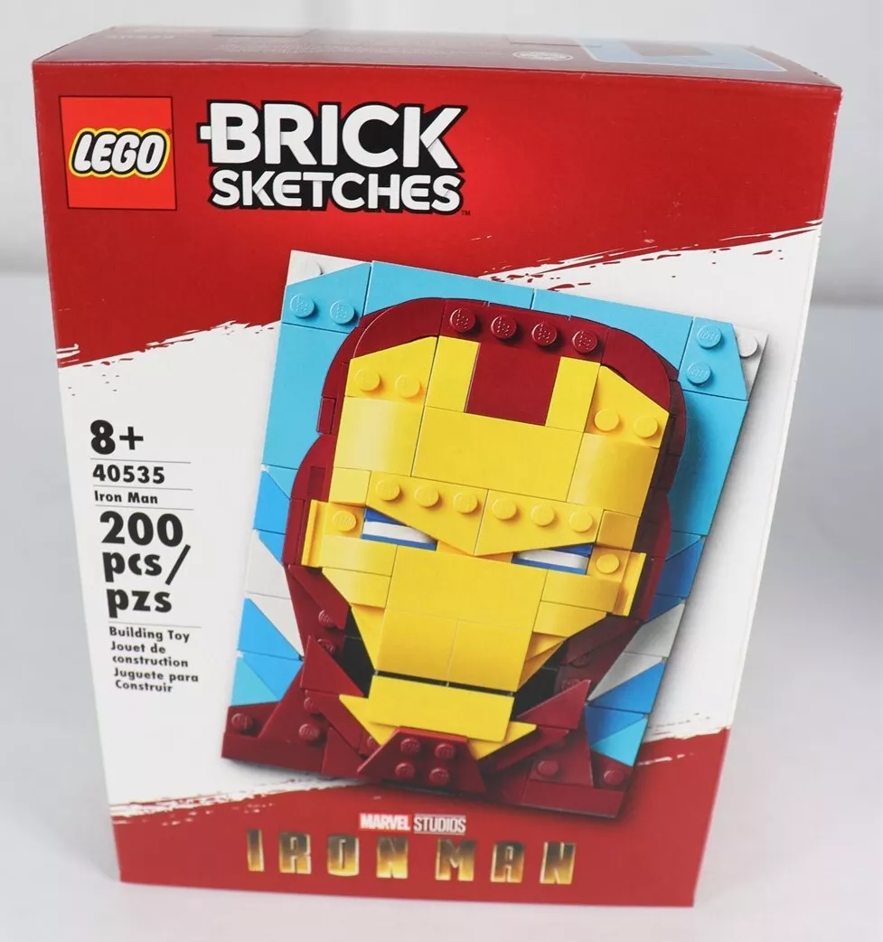 LEGO 40535 Brick Sketches Marvel Studios Iron Man 200pcs New eBay