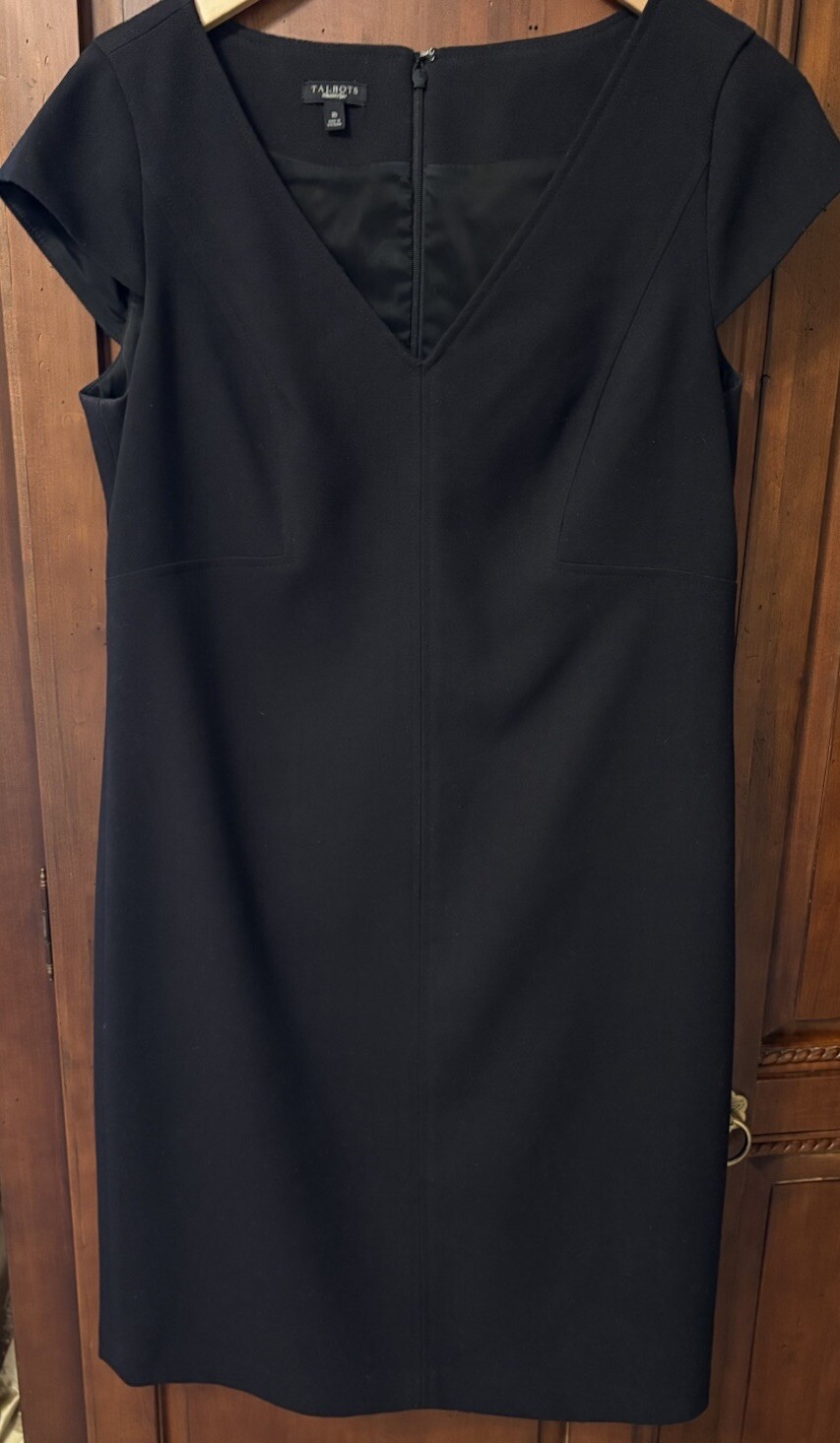 ❤️❤️$378Classic Talbots 2Pc Solid Brown Sheath Dr… - image 4