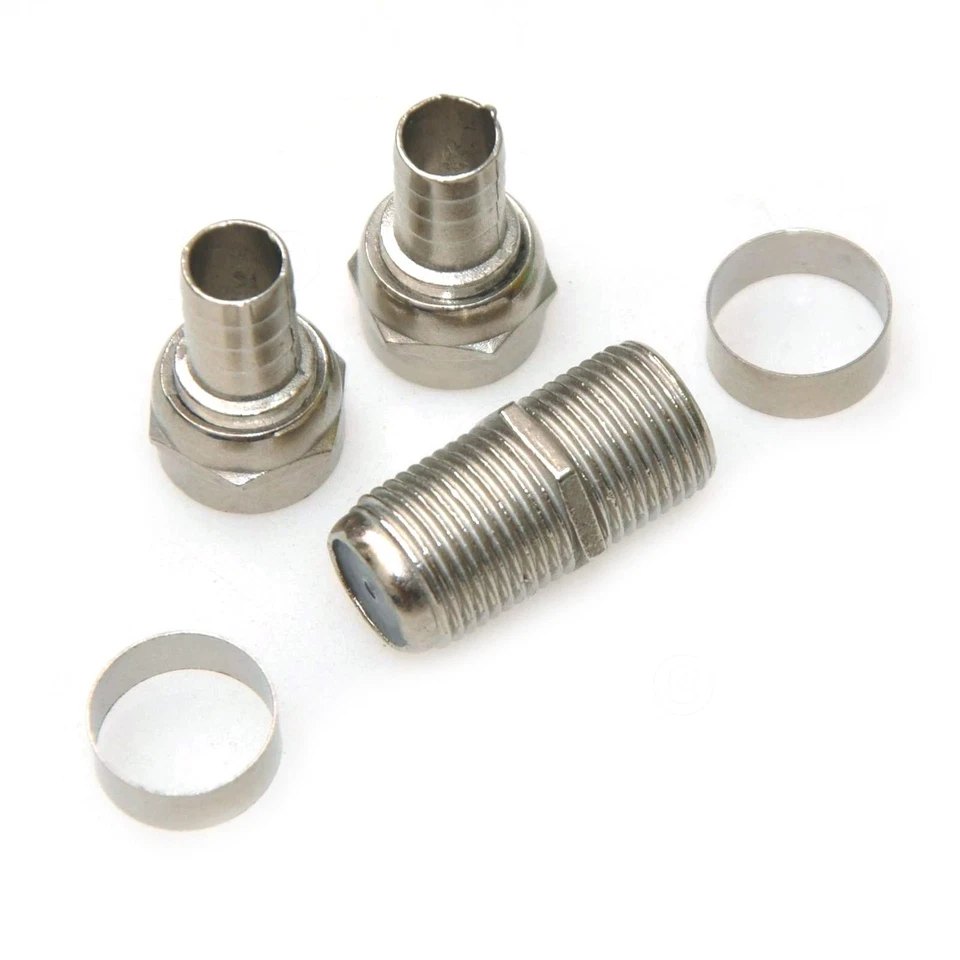 3x Satellite/Cable TV Female F Connector Joiner Coupler RG6 Adapter Interconnect - Image 4 of 4