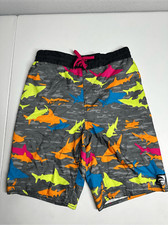 Laguna Boys Sharks Print Swim Shorts Trunks Size L/ 14-16