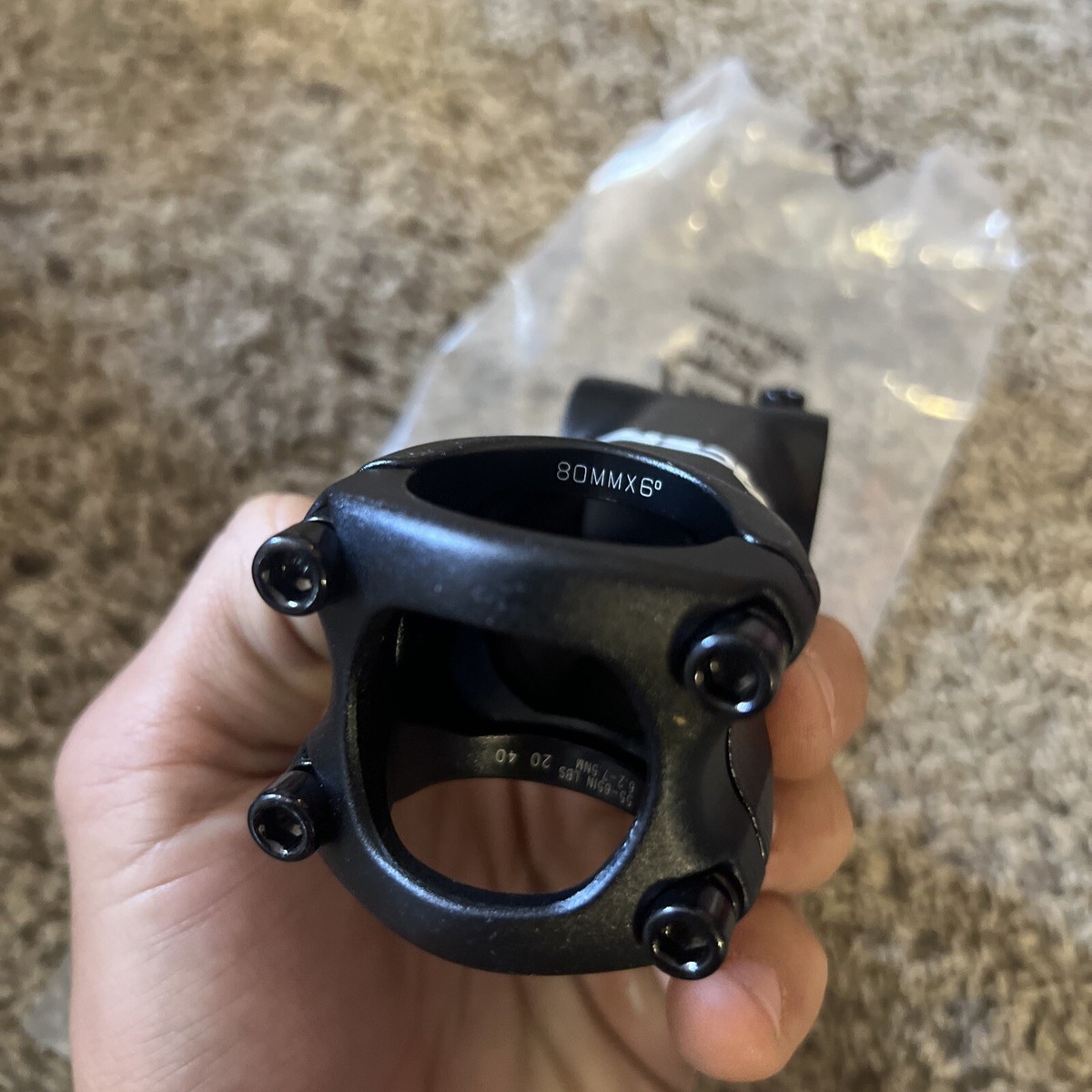 RaceFace Turbine Stem 80mm Clamp 31.8mm +/-6 Deg 1 1/8 Black Mtn