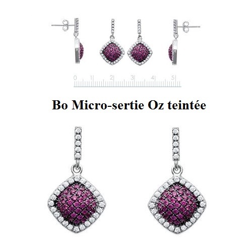 Boucles d'oreilles rubis Dolly-Bijoux en argent pour sublimer votre robe de soirée