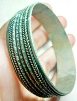 CIRCA 900-1000 ANCIENT VIKING BRACELET SILVERED ARTIFACT AUTHENTIC VERY STUNNING