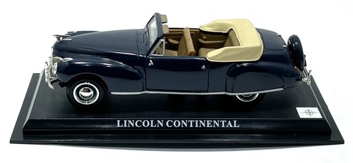 LINCOLN CONTINENTAL BLUE MODEL CAR 1:43 SCALE - Picture 2 of 3