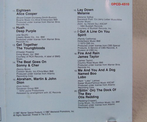 Sessions Freedom Rock Disc 2 Only by Various Artists (CD, 1987) - Picture 4 of 7