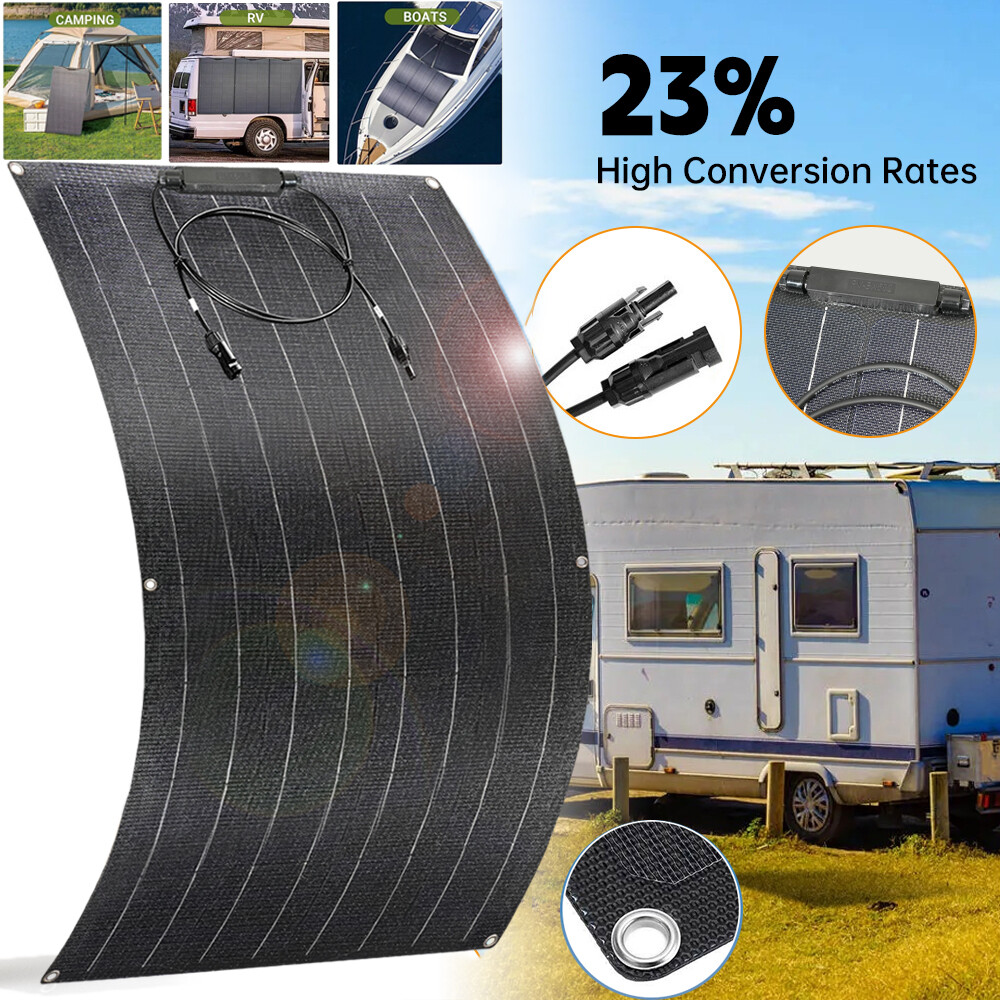200W Watt Flexible Solar Panel ETFE Mono 18V Power RV Campin