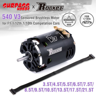 Rocket 540 V3 Bürstenlosen Motor 5.5T 10.5T 13.5T 21.5T Für 1/10 1/12 RC Auto