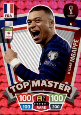 Adrenalyn XL WM 2022 Qatar Trading Card Nr 6 - Kylian Mbappe - Top