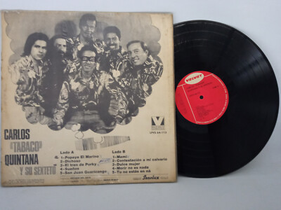 Tabaco Y Su Sexteto Carlos Quintana Velvet Vinyl LP Record Rare