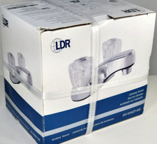 LDR Dual-Acrylic Handle Faucet NO POP-UP, Chrome 0124155CPWS 