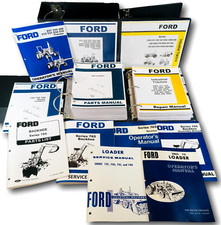 Ford 420 515 Tractor 735 Loader 765 Backhoe Service Parts Operators Manual Set
