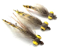 COYOTE STREAMER FLY - 3 SIZES - LAKE TROUT - 3 pack - Fly Fishing Flies - NEW!