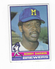 1976 TOPPS BOBBY DARWIN #63 MILWAUKEE BREWERS