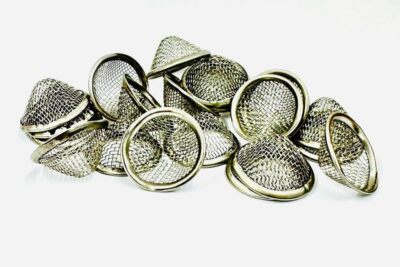 20 mm vorgeformte Kegel Stahlrohrsiebe Gaze - Metall Gaze Netz - KOSTENLOSER UK-VERSAND & VERPACKUNG