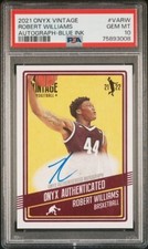 2021 Onyx Vintage AUTOGRAPH Blue /50 ROBERT WILLIAMS Celtics TEXAS A&M PSA 10