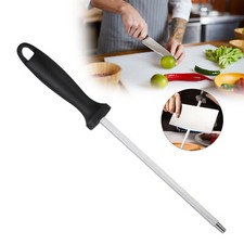 12" Diamond Knife Sharpening Steel Knife Sharpener Rod Stick for Butcher Chefs