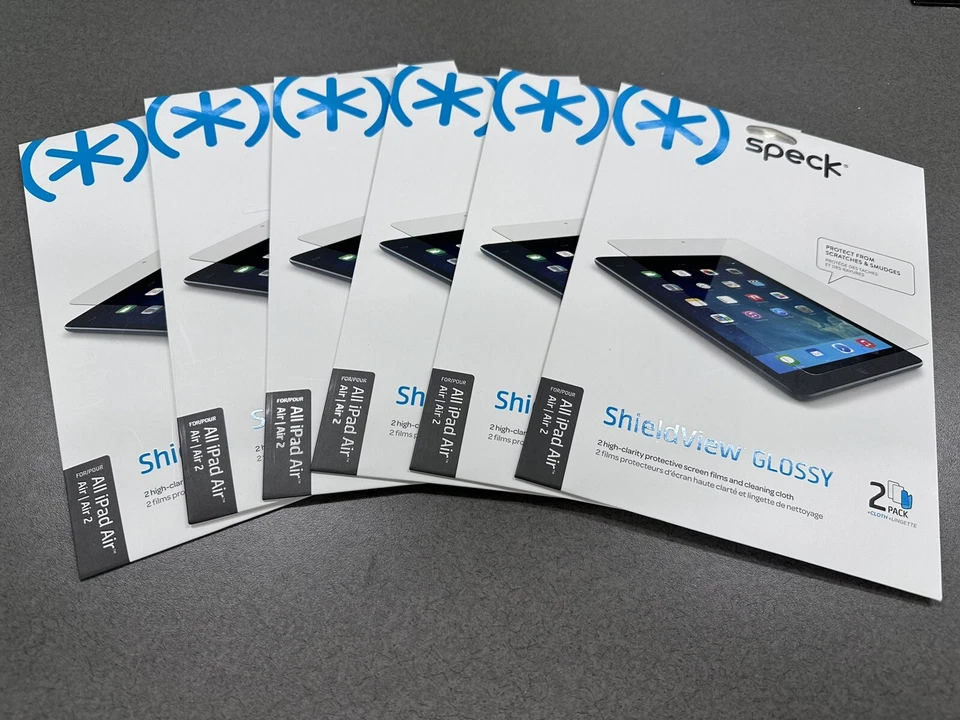 Speck Shieldview - GLOSSY - 2-PACK for iPad Air/2 - NEW/SEALED Package - Image 3 of 3