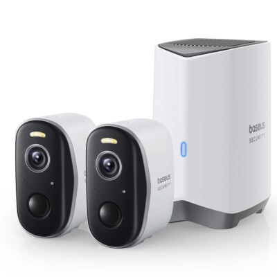 B-Ware Baseus Security N1 Plus Set mit 2 Überwachungskameras und H1 HomeStation