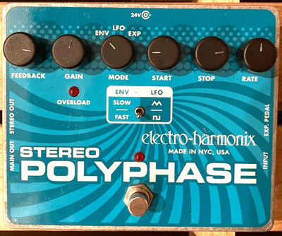 Electro-Harmonix Stereo Polyphase Guitar Effect Pedal Brand new