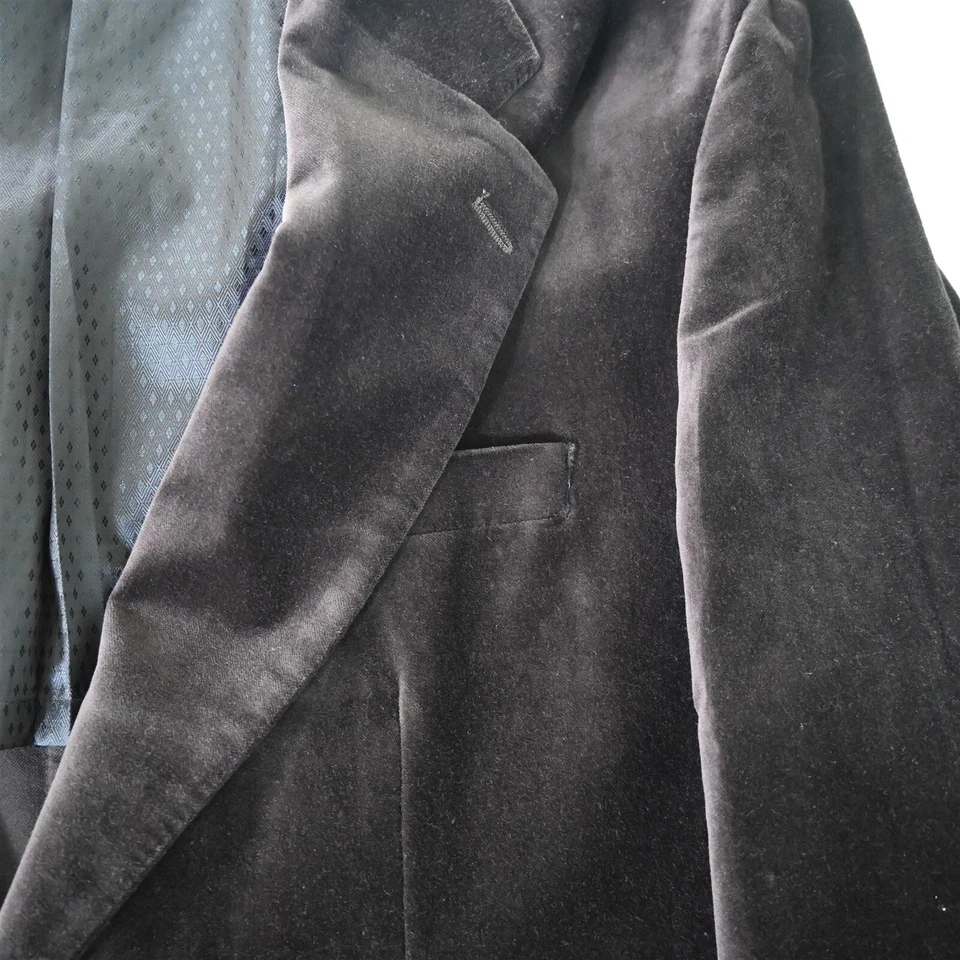 Alfani 2XLR коричневый бархат мужской блейзер костюм куртка спортивное пальто - Изображение 2 из 4