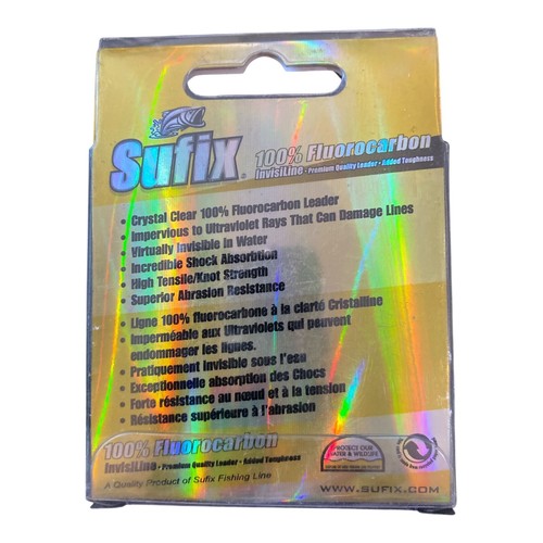 Sufix Fluorocarbon Invisiline Leader 10lb Clear 33 yds - Picture 2 of 2