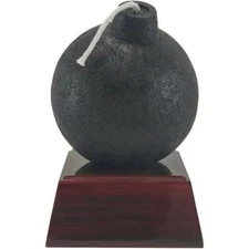 Custom Engraved Bomb Trophy - Explosive Achievement Award - 5.5 Inch