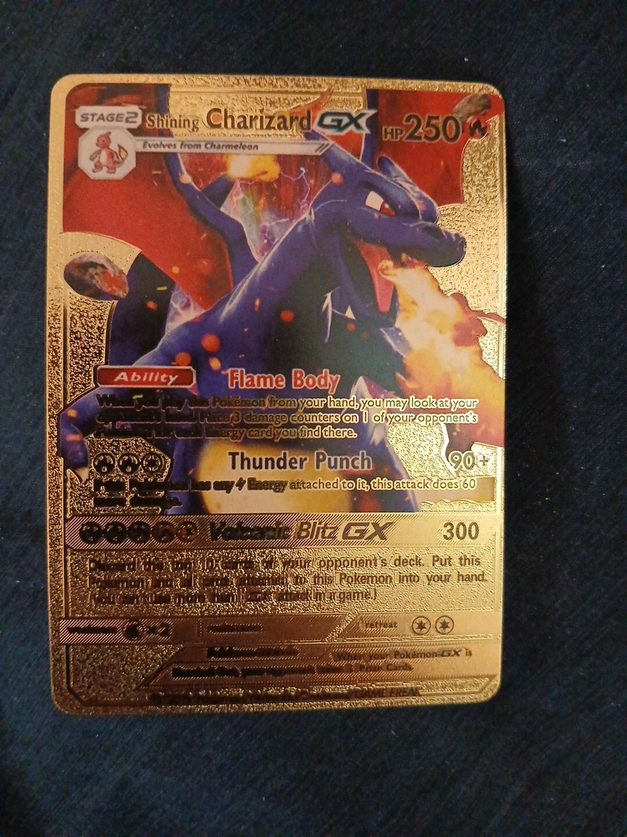Charizard GX HP250 トレーディングカード Charizard GX 150/147 HP 250 Gold Color English Pokemon Card