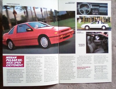 1987 Nissan Car & Truck Full Line Sales Brochure - Pulsar NX 200