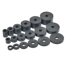 M10 (10mm) RUBBER SPACERS STANDOFFS ROUND THICK WASHERS O/D 16mm to 44mm