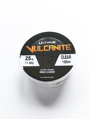 ULTIMA Vulcanite Angelschnur Fluorcarbon Beschichteter Snag Leader 25Ib 100m