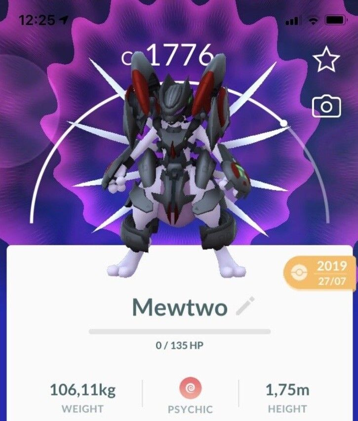 Armored Mewtwo Pokemon Lucky Trade Go LV20 Pokémon PVP Ultra League Read  Desc