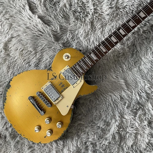 1957 lp Relic Gold Top R7 Electric Guitar Brian Ray Heavy Aged Chambered Body
