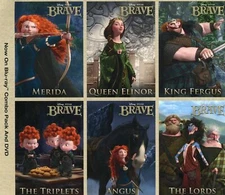 PROMO CARD SET: DISNEY PIXAR BRAVE (2012) Lot of 10 Cards Uncut NEW