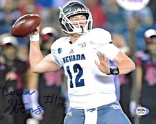 Carson Strong Nevada Philadelphia Eagles Signed Auto 8x10 Photo PSA/DNA COA #2