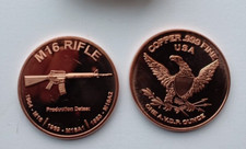 #3(x1):    1oz copper coin M16 Rifle.