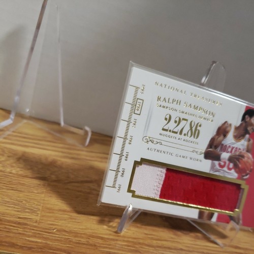 2014-15 National Treasures Timeline Material Ralph Sampson 2clr patch 8/25 HOF - Picture 2 of 12