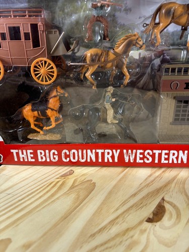 NewRay The Big Country Western Deluxe Playset, Stagecoach And Blacksmith NIB - Picture 5 of 9