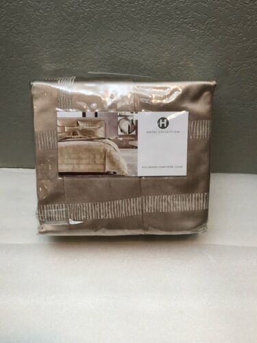 Hotel Collection Burnish Bronze Premium Duvet Covers - New, Cotton, $385 - Picture 1 of 10