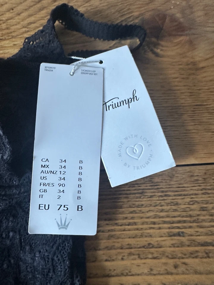 Women's Triumph All Lace Underwired Body Unlined Cups Amourette 300 BSW 34B — 第 4/4 张图片