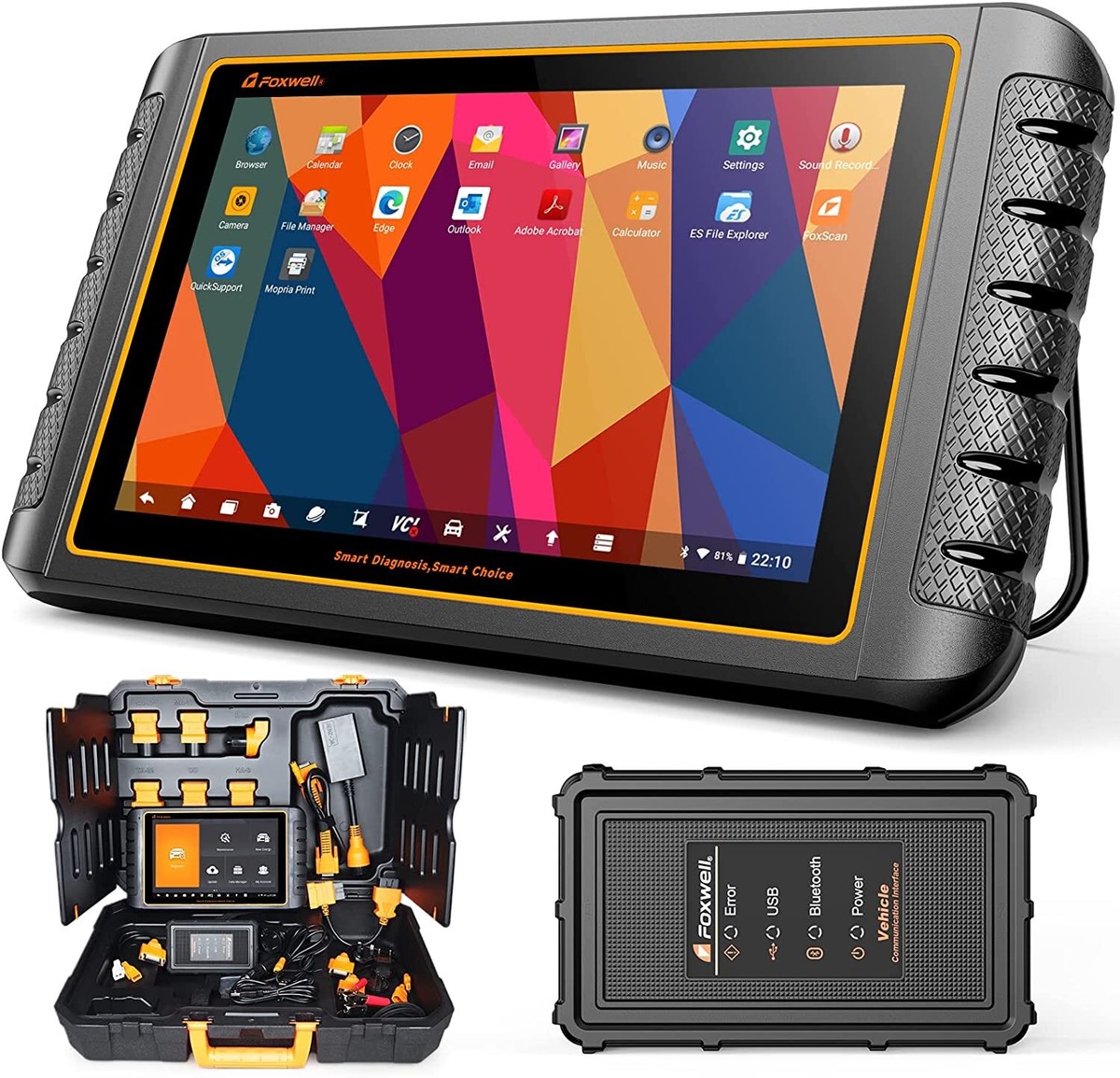 FOXWELL GT75 Bi-directional Diagnostic Tool OBD2 Scanner Bluetooth