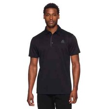 Reebok  Performance Short Sleeve Black Polo Shirt Men's Size S