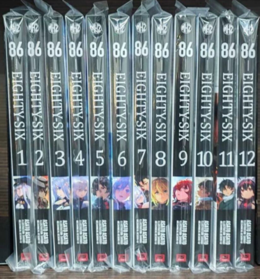 86 EIGHTY-SIX NEW Light Novel Full Set Volumes 1-12 English