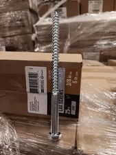 Box of 25 Pc. EVERBILT 3/8 x 6 in. Hex Zinc Plated Steel Lag Bolts/Screws