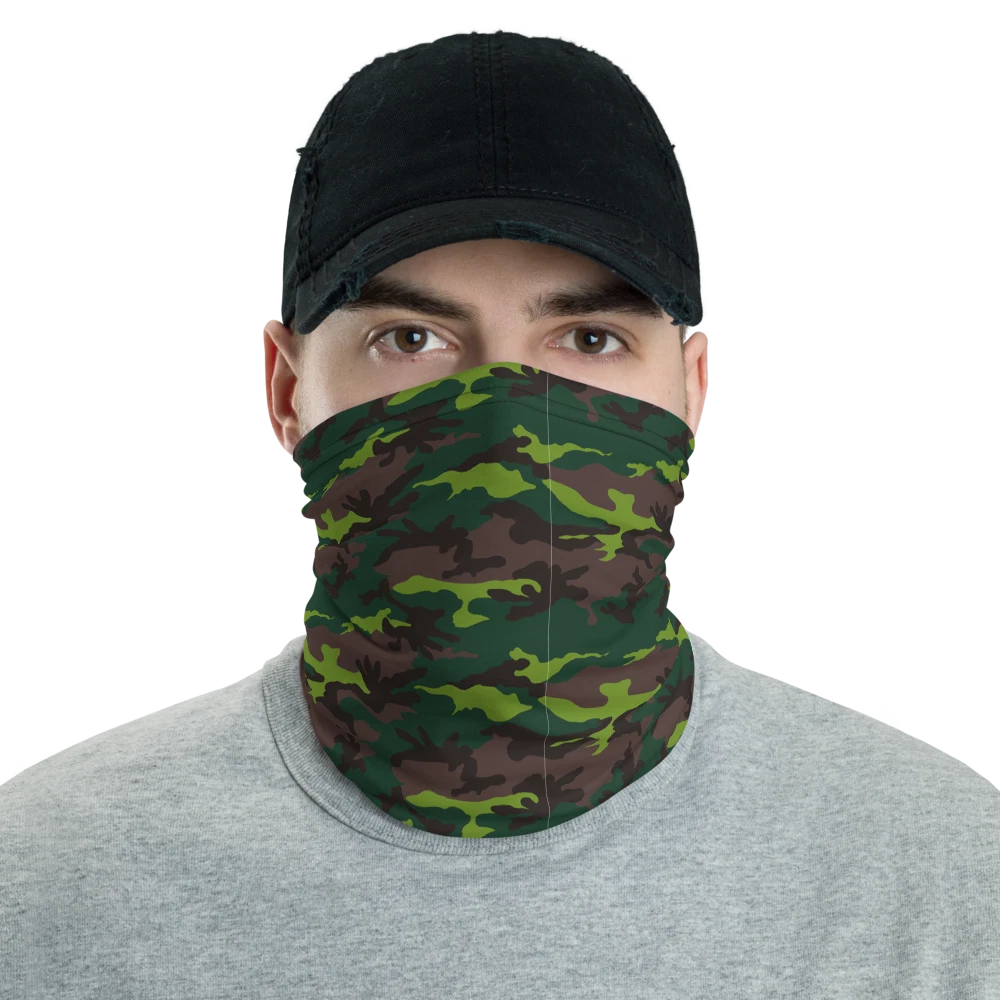 Vietnam VPA K07 Lime Woodland Camouflage Neck Gaiter