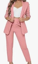Beautiful Professional Pants Set -Dusty Pink-Sz Med- New