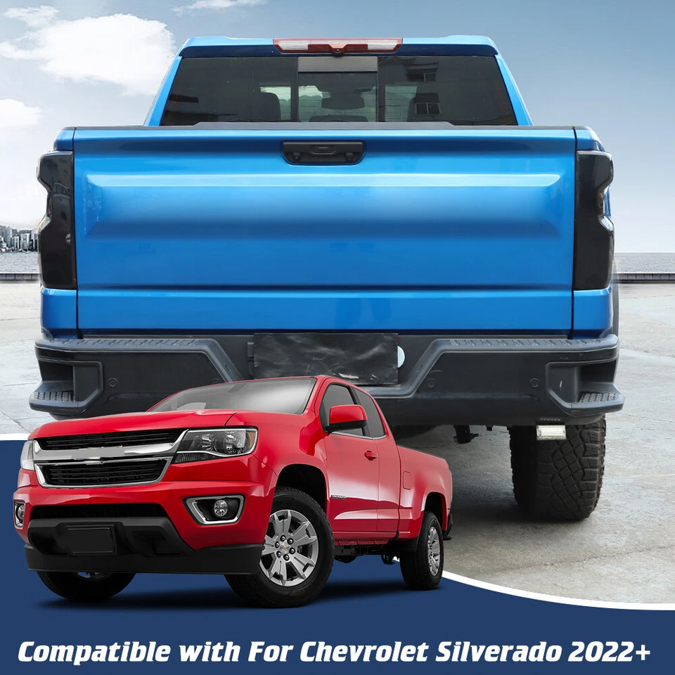 Smoked Rear Tail Light Guards Cover Trim Accessories For Chevrolet Silverado 22+ Foto 4 de 4